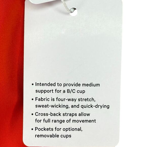NWT Lululemon Envital Bra B/C Cup Solar Orange Size 4 - Picture 5 of 7